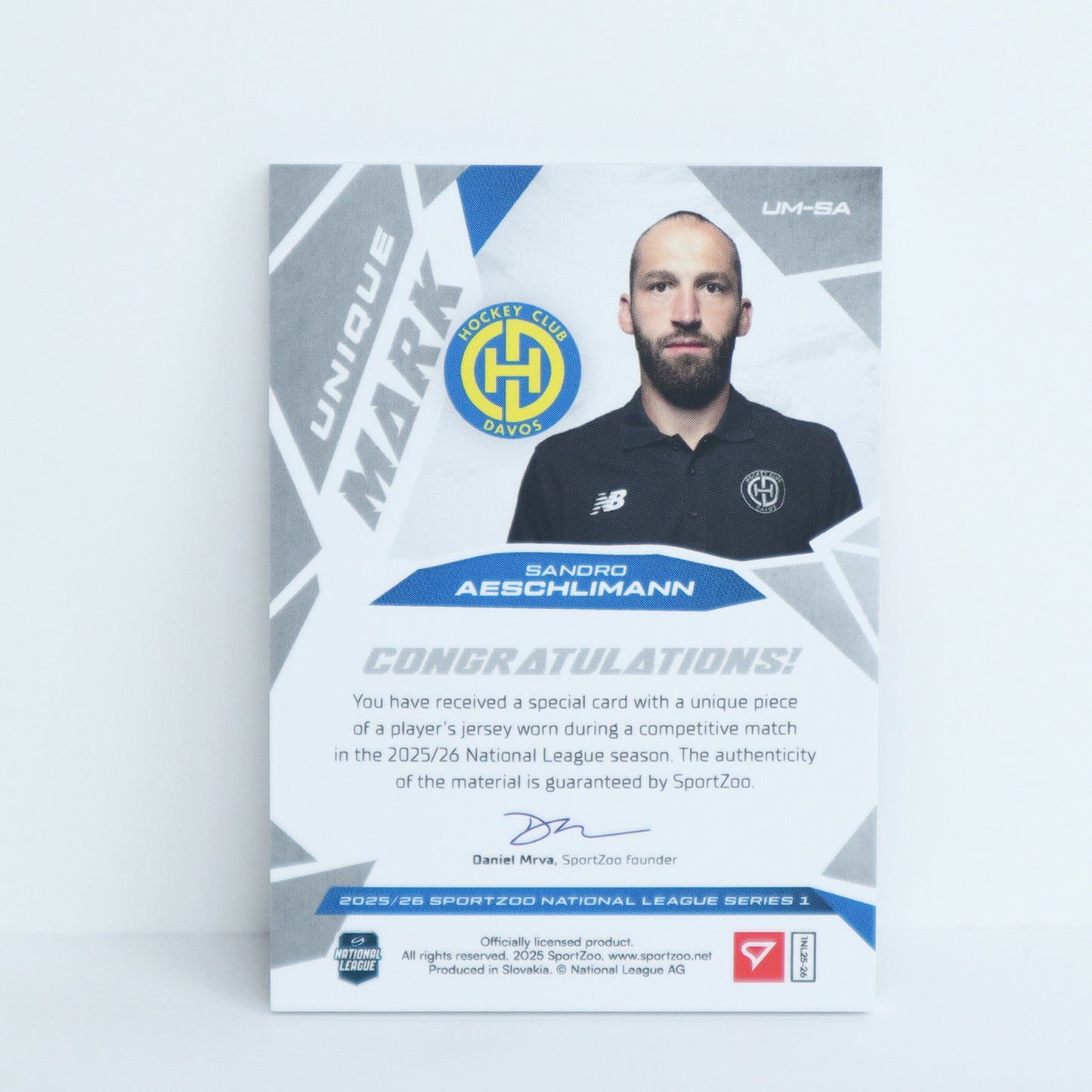 UM-SA - HCD - SANDRO AESCHLIMANN - UNIQUE MARK - 08/18