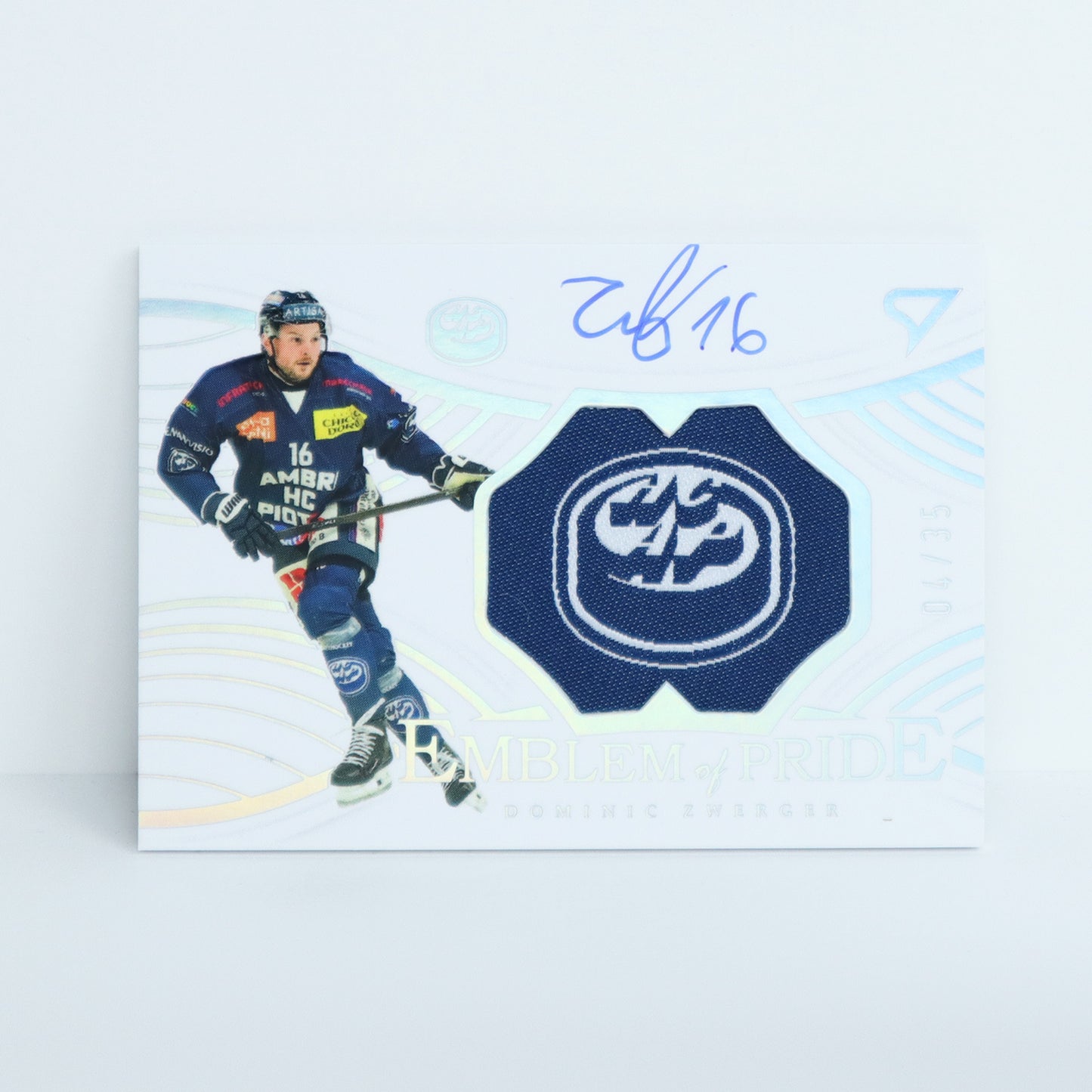 EP-DZ - HCAP - DOMINIC ZWERGER - EMBLEM OF PRIDE SILVER AUTO - 04/35