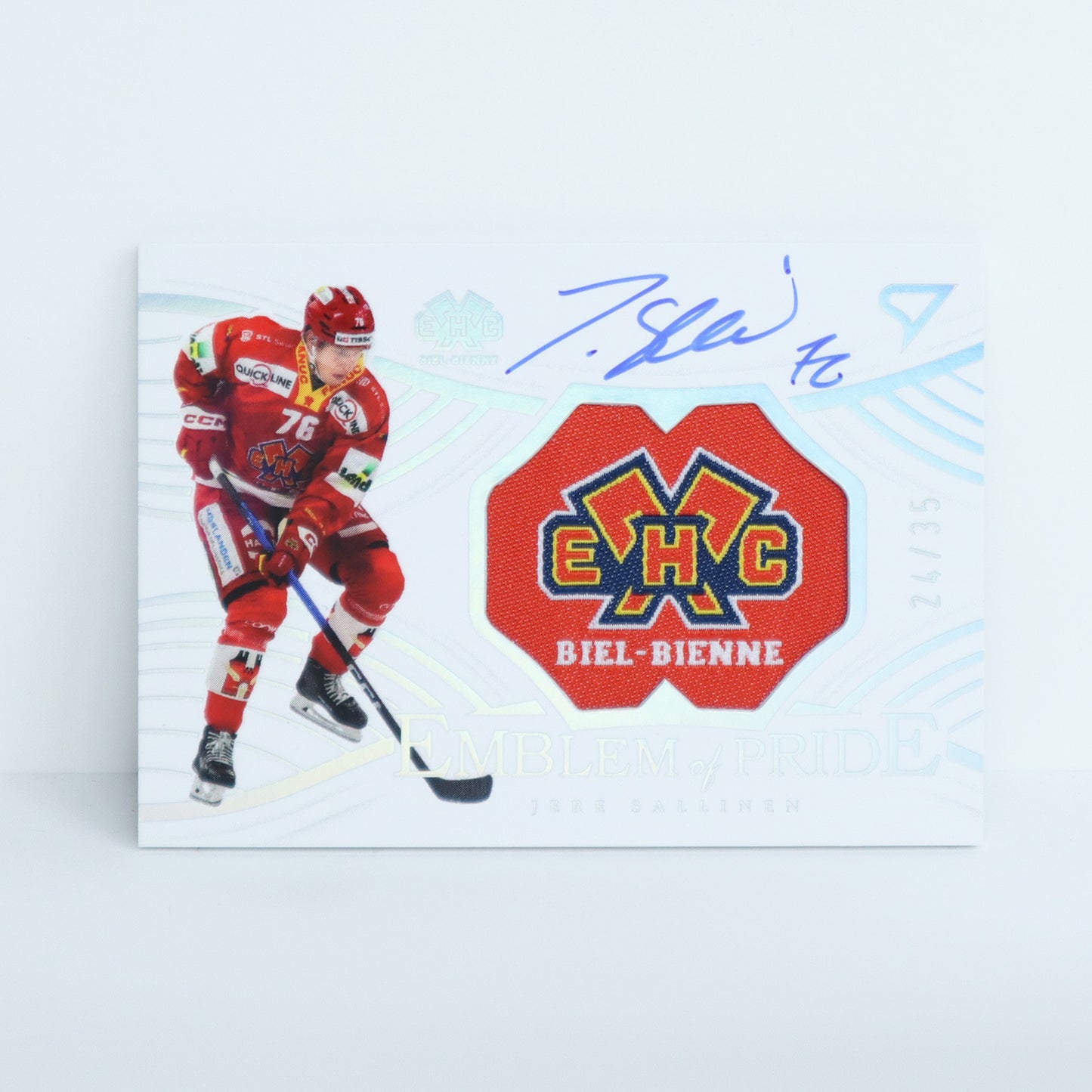 EP-JS - EHCB - JERE SALLINEN - EMBLEM OF PRIDE SILVER AUTO - 24/35