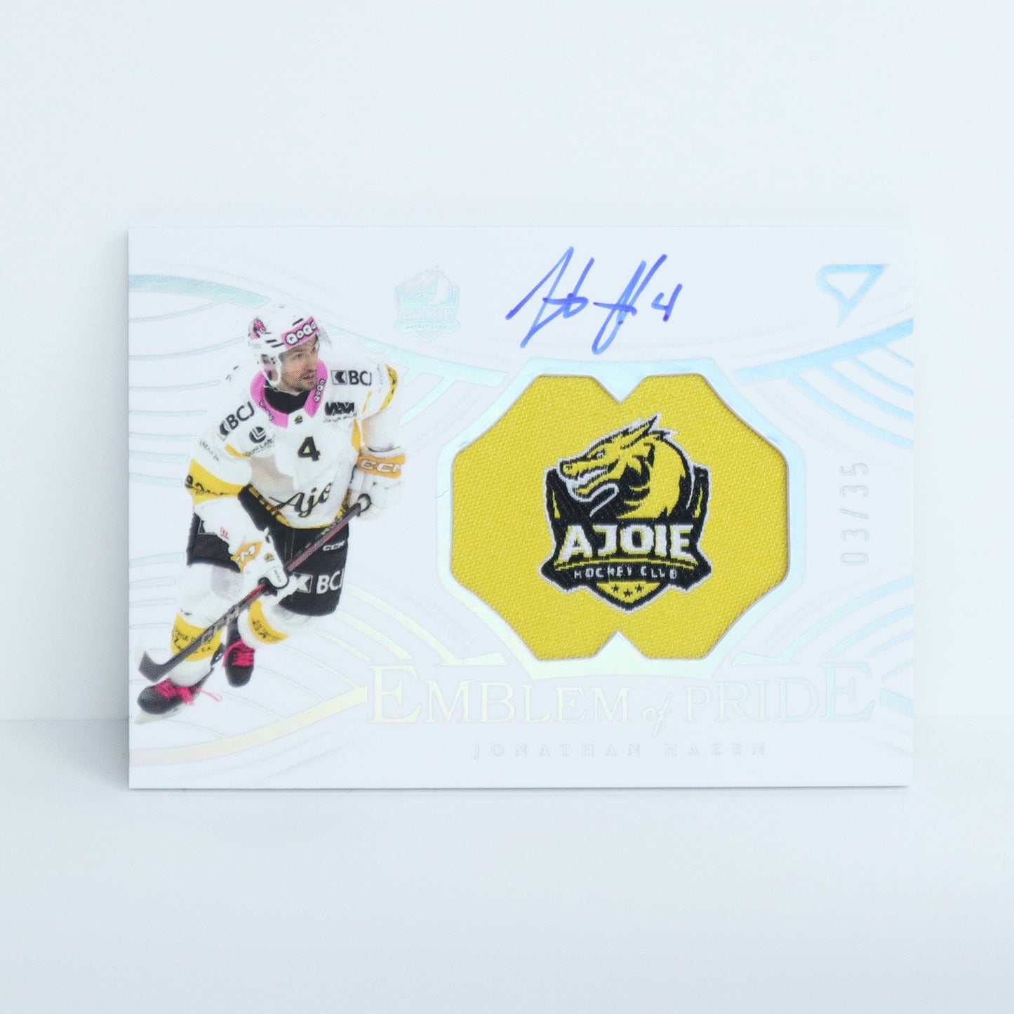 EP-JH - HCA - JONATHAN HAZEN - EMBLEM OF PRIDE SILVER AUTO - 03/35
