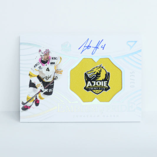 EP-JH - HCA - JONATHAN HAZEN - EMBLEM OF PRIDE SILVER AUTO - 03/35
