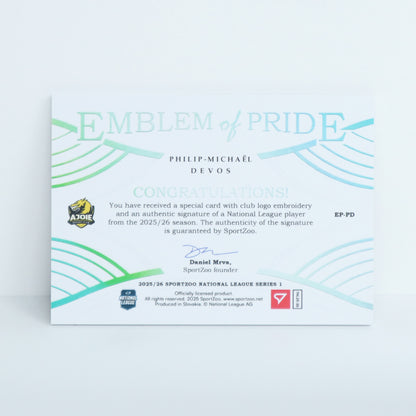 EP-PD - HCA - PHILIP-MICHAEL DEVOS - EMBLEM OF PRIDE SILVER AUTO - 16/35