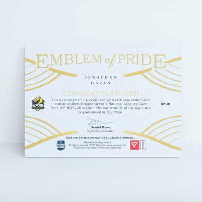 EP-JH - HCA - JONATHAN HAZEN - EMBLEM OF PRIDE GOLD AUTO - 15/15