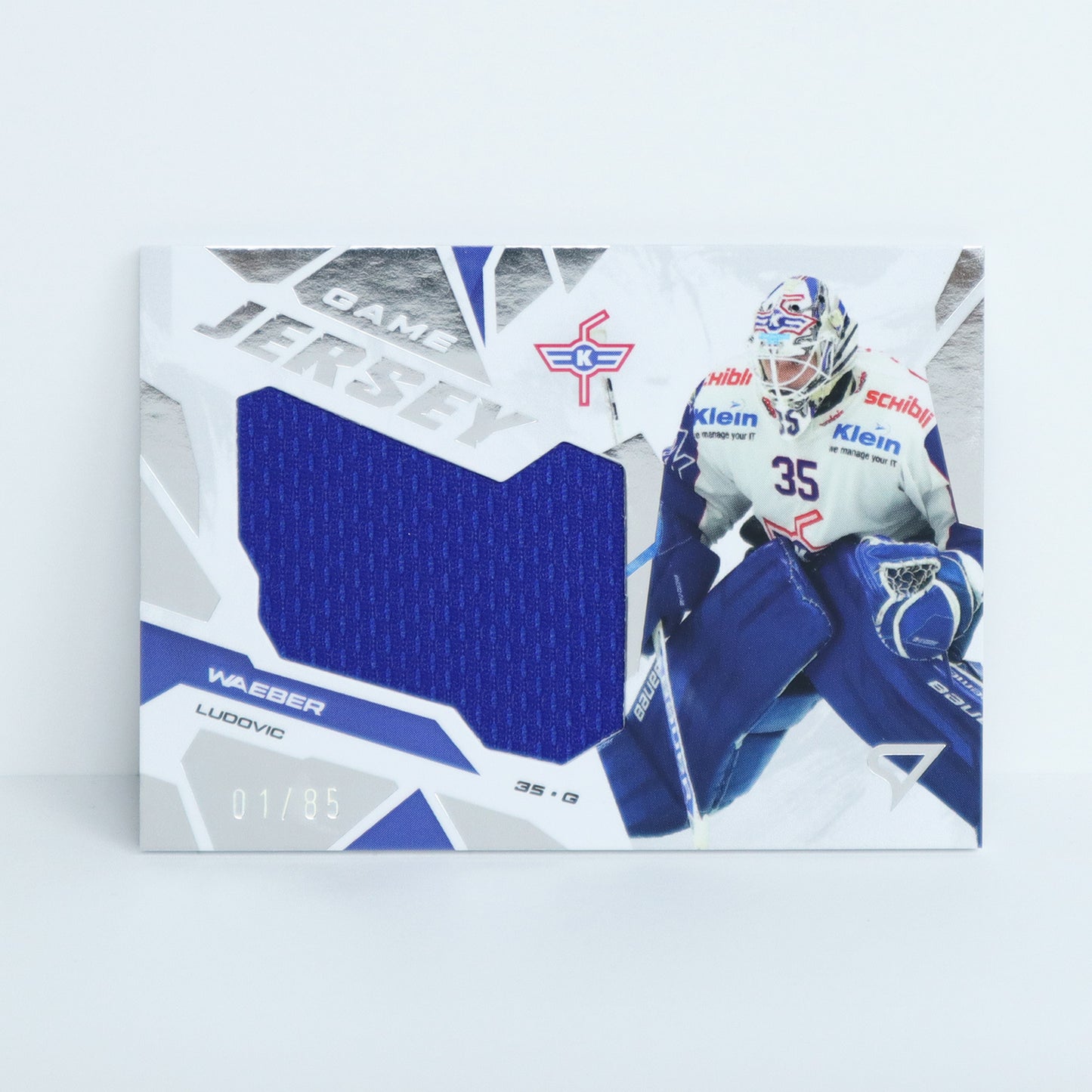 GJ-LW - EHCK - LUDOVIC WAEBER - GAME JERSEY SILVER - 01/85