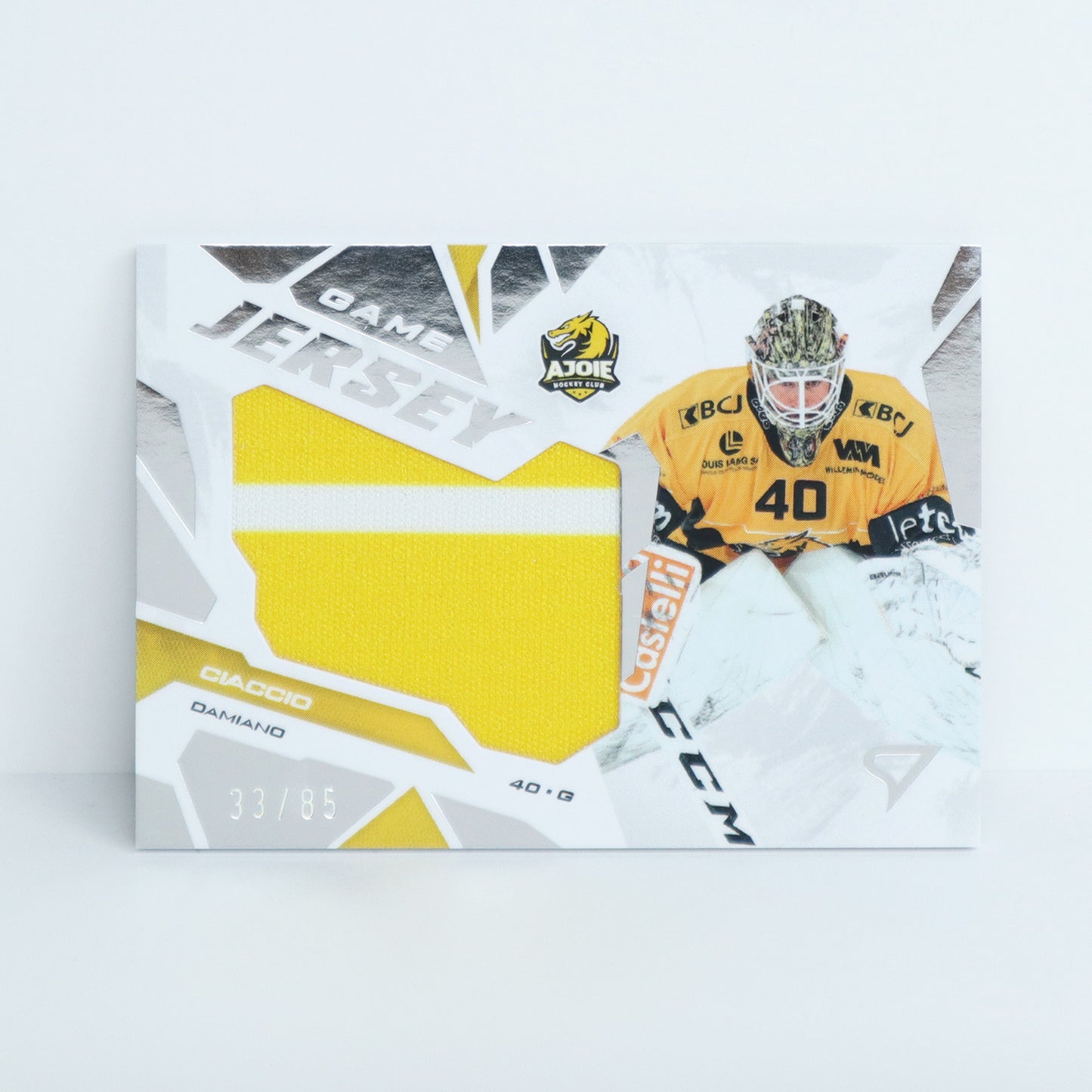 GJ-DC - HCA - DAMIANO CIACCIO - GAME JERSEY SILVER - 33/85