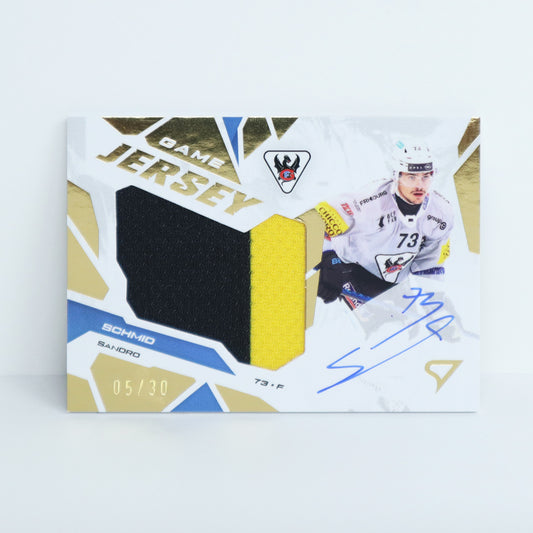 GJS-SS - FRI - SANDRO SCHMID - GAME JERSEY GOLD AUTO - 05/30