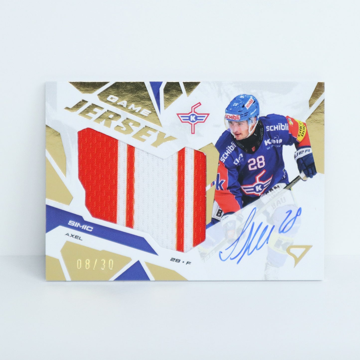 GJS-AS - EHCK - AXEL SIMIC - GAME JERSEY GOLD AUTO - 08/30