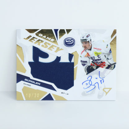 GJS-DB - HCAP - DARIO BURGLER - GAME JERSEY GOLD AUTO - 18/30
