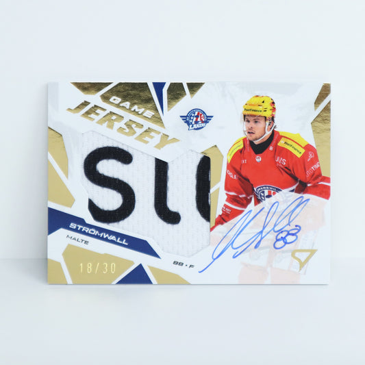 GJS-MS - SCRJ - MALTE STROMWALL - GAME JERSEY GOLD AUTO - 18/30