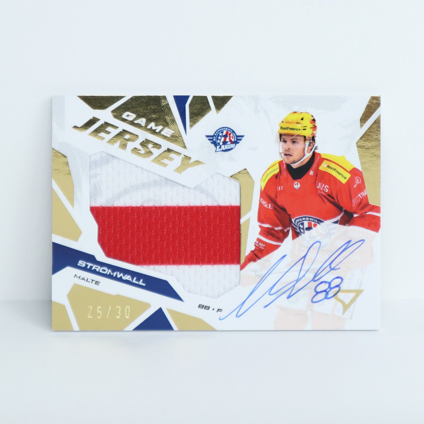 GJS-MS - SCRJ - MALTE STROMWALL - GAME JERSEY GOLD AUTO - 25/30