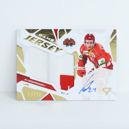 GJS-LA - EHCB - LIAS ANDERSSON - GAME JERSEY GOLD AUTO - 11/30