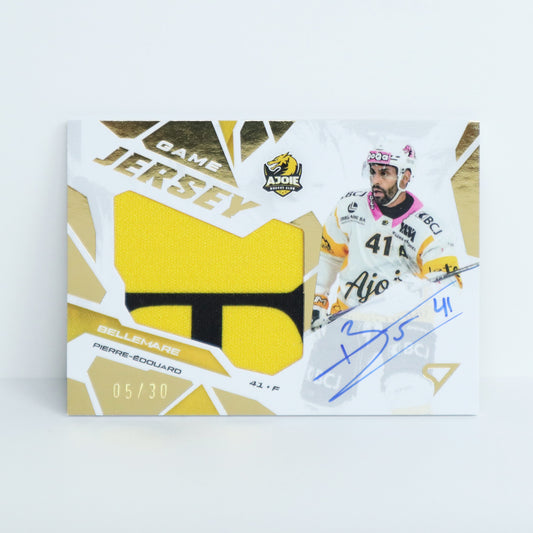 GJS-PB - HCA - PIERRE-EDOUARD BELLEMARE - GAME JERSEY GOLD AUTO - 05/30