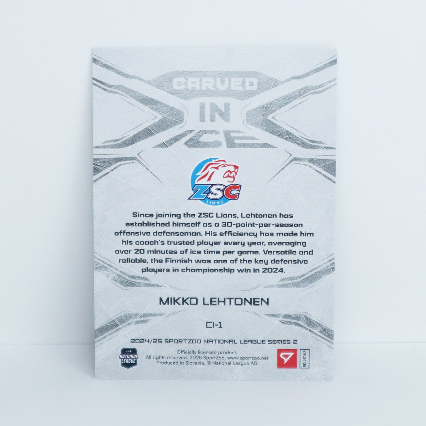 CI-1 - ZSC - MIKKO LEHTONEN - CARVED IN ICE BASE