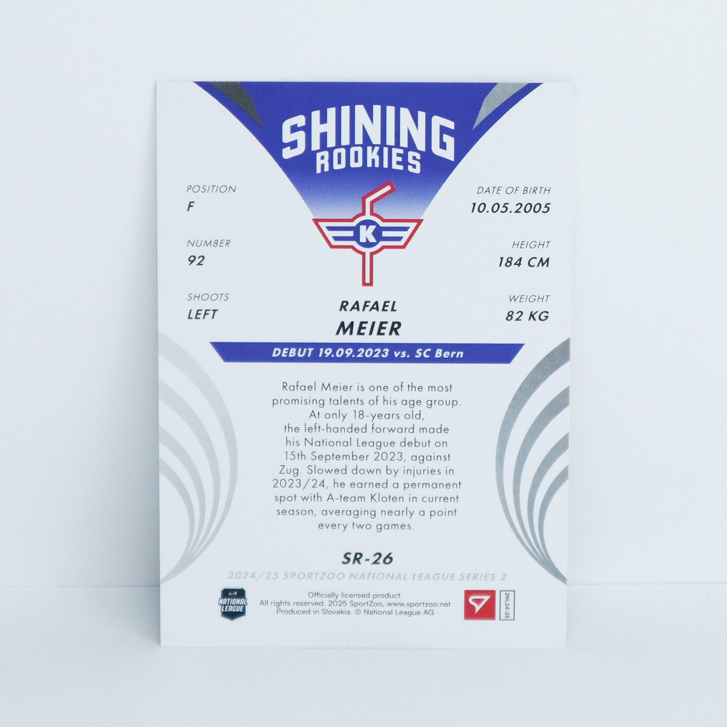 SR-26 - EHCK - RAFAEL MEIER - SHINING ROOKIES BASE