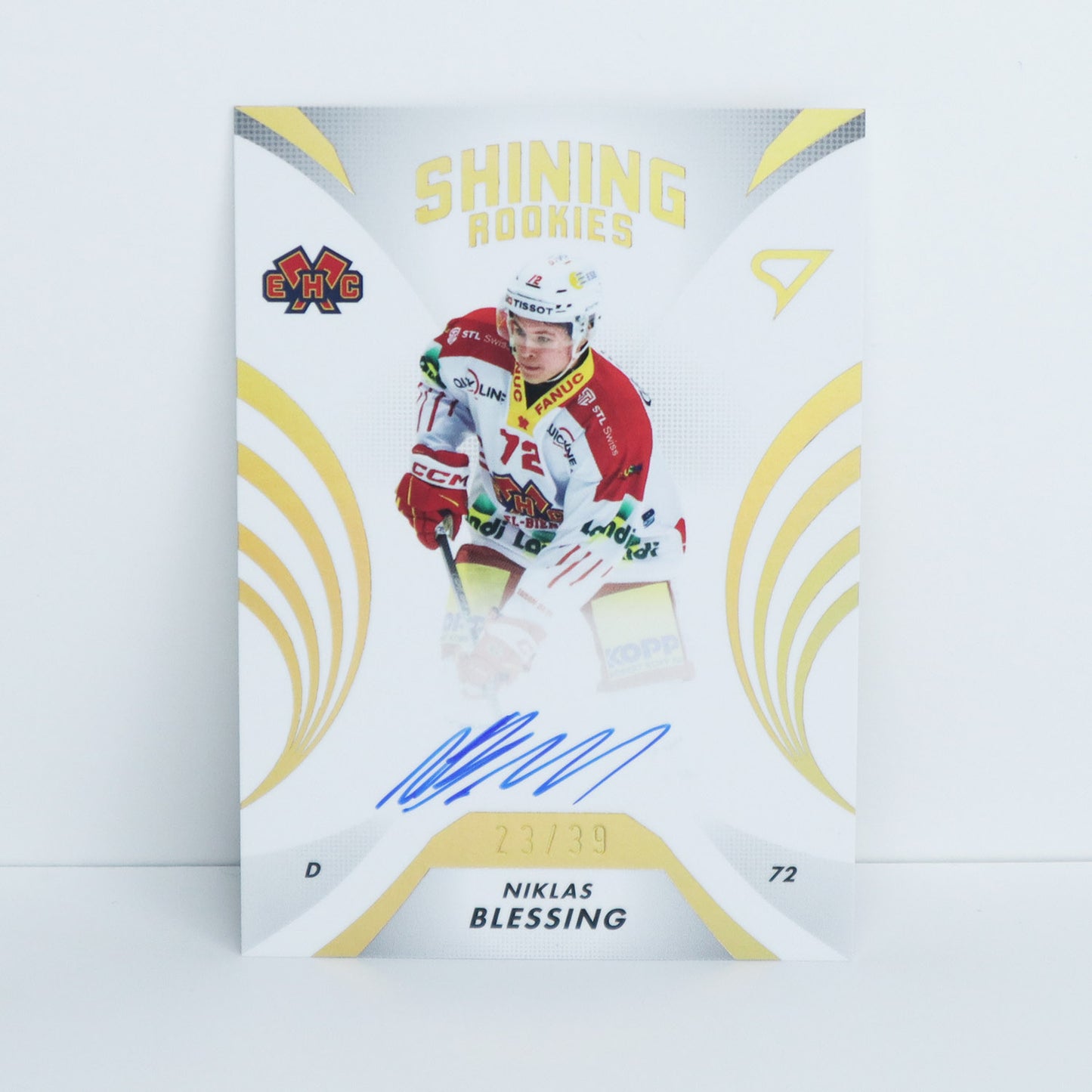 SRS-BL - EHCB - NIKLAS BLESSING - SHINING ROOKIES GOLD AUTO - 23/39