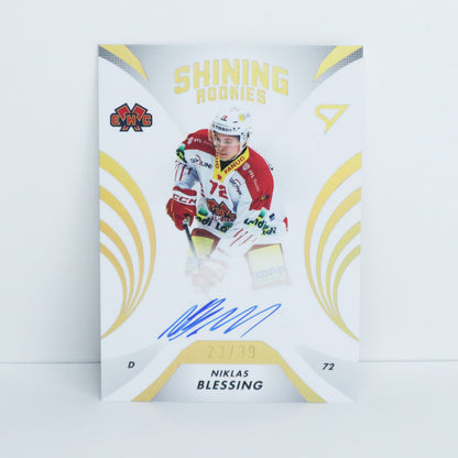SRS-BL - EHCB - NIKLAS BLESSING - SHINING ROOKIES GOLD AUTO - 23/39