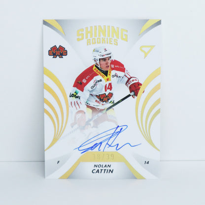 SRS-NC - EHCB - NOLAN CATTIN - SHINING ROOKIES GOLD AUTO - 38/39