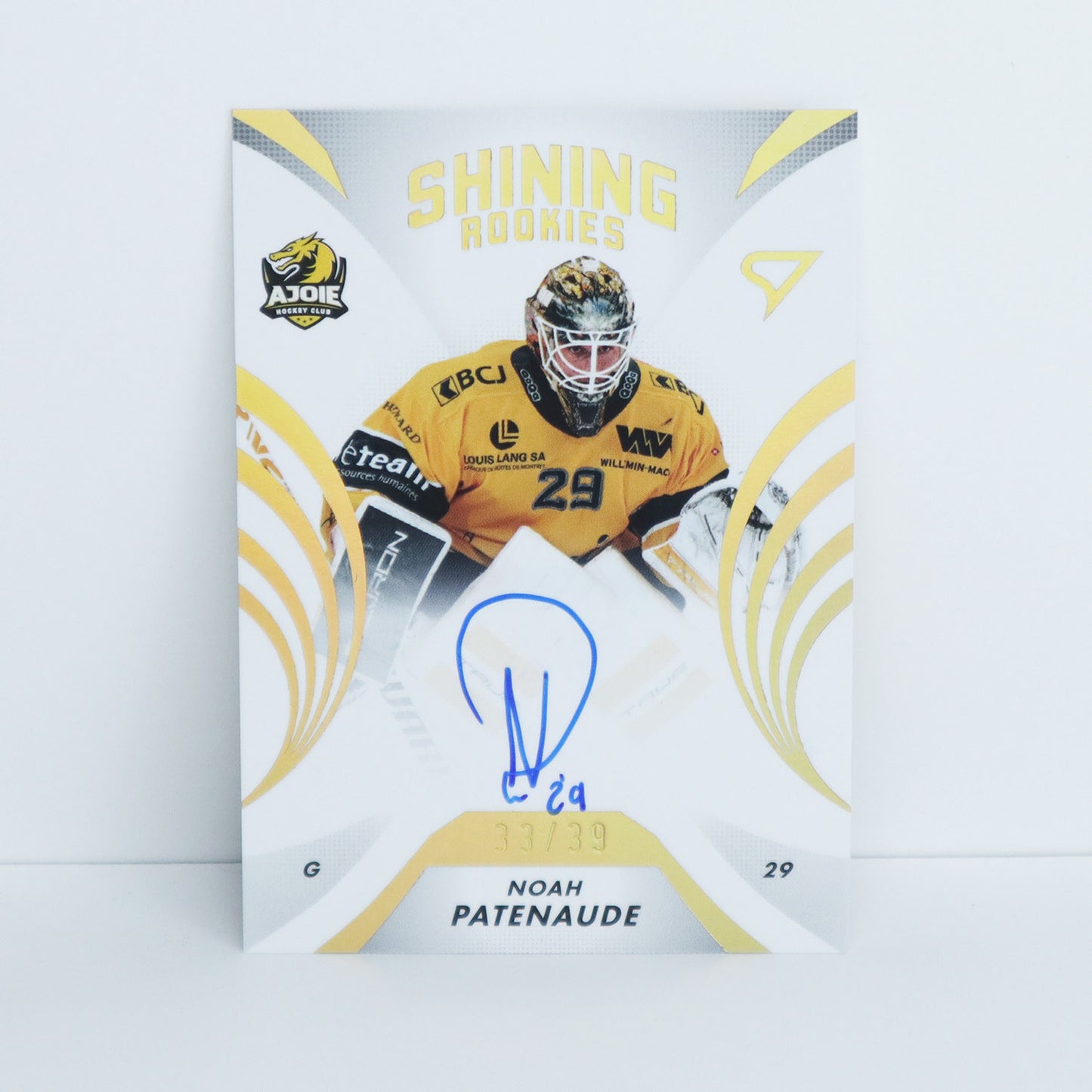 SRS-NP - HCA - NOAH PATENAUDE - SHINING ROOKIES GOLD AUTO - 33/39
