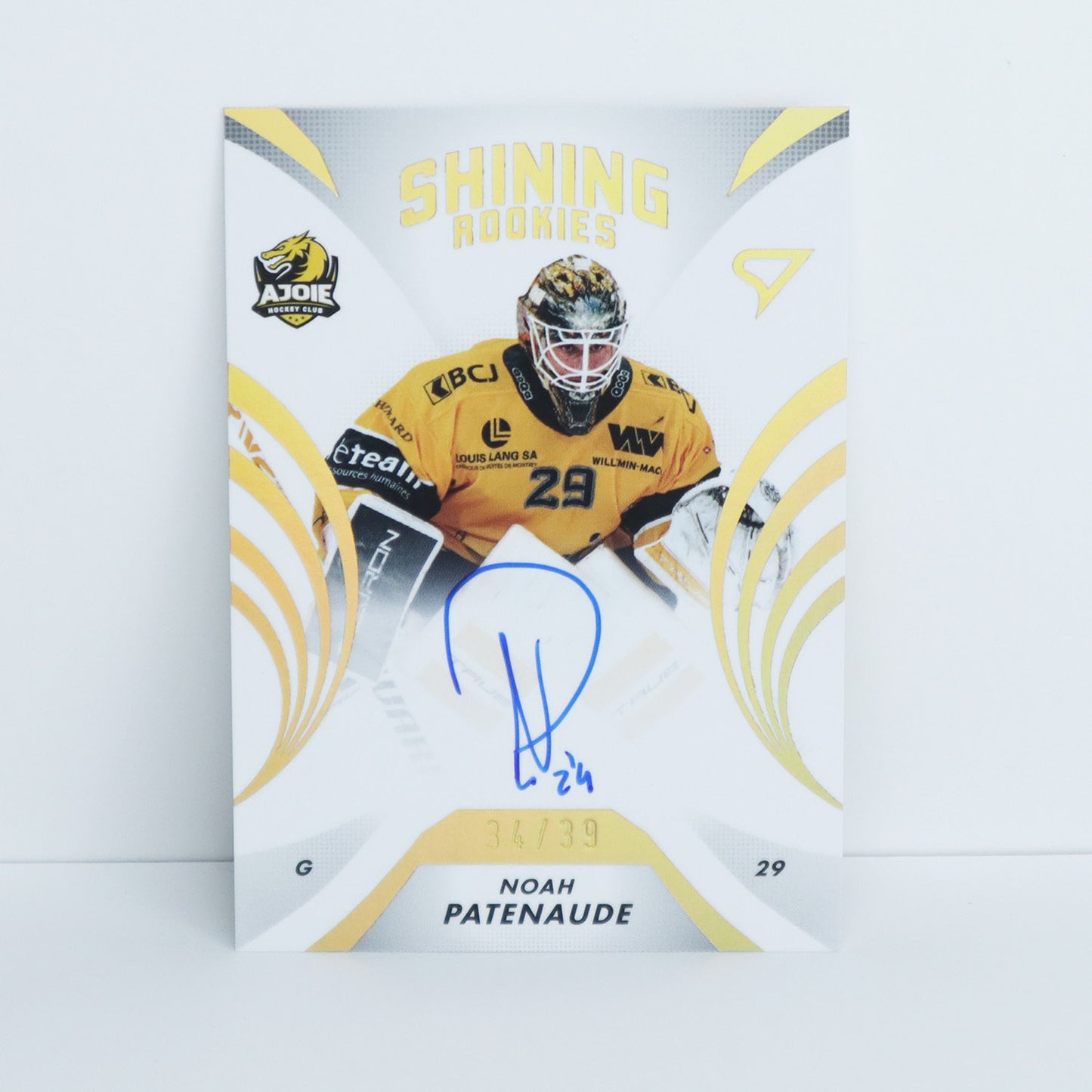 SRS-NP - HCA - NOAH PATENAUDE - SHINING ROOKIES GOLD AUTO - 34/39