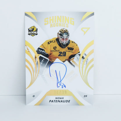 SRS-NP - HCA - NOAH PATENAUDE - SHINING ROOKIES GOLD AUTO - 34/39