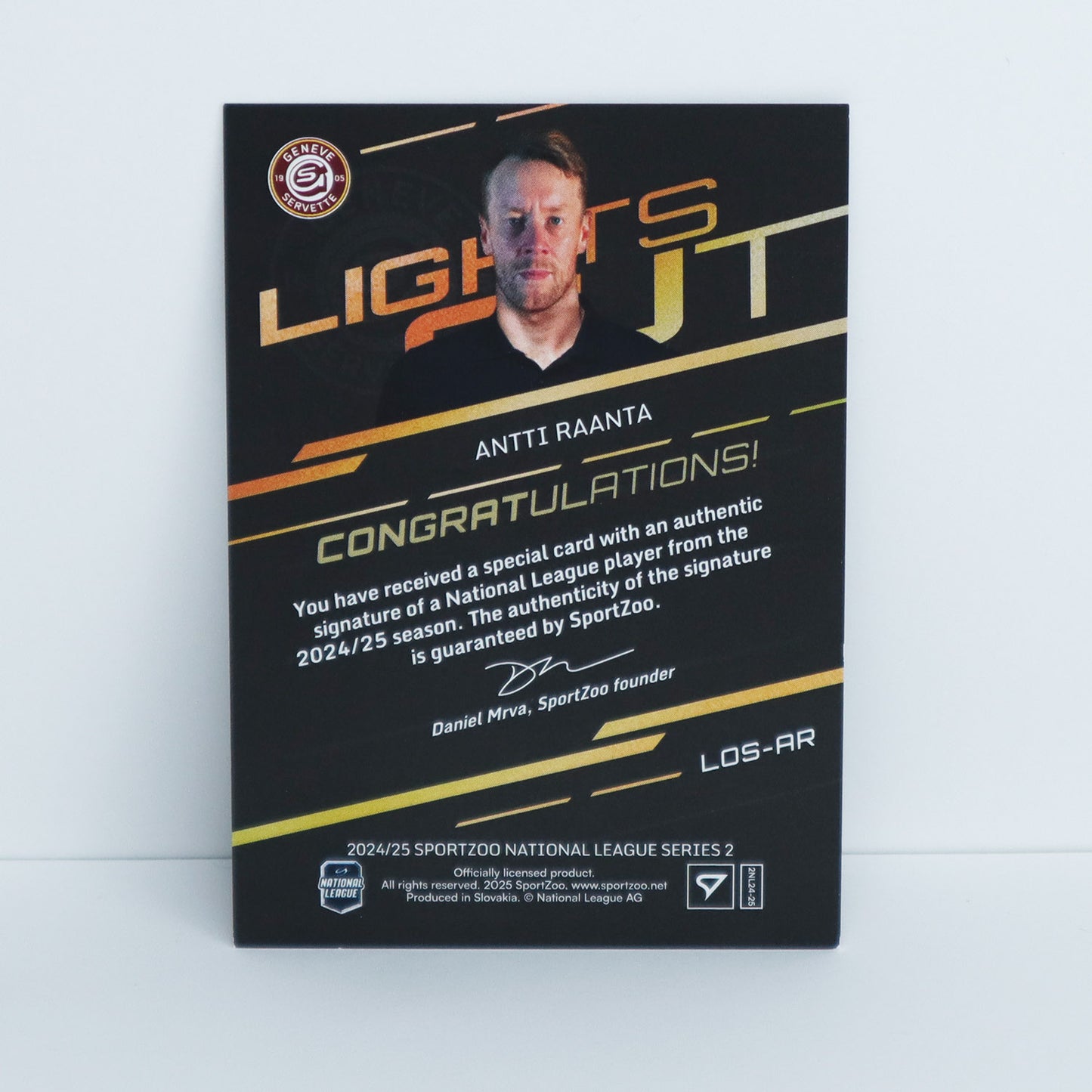 LOS-AR - GSHC - ANTTI RAANTA - LIGHTS OUT AUTO - 19/65