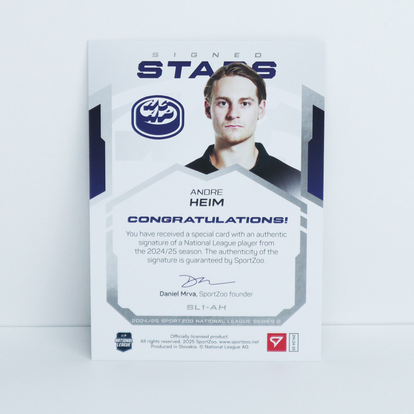 SL1-AH - HCAP - ANDRE HEIM - SIGNED STARS LEVEL 1 - 72/99