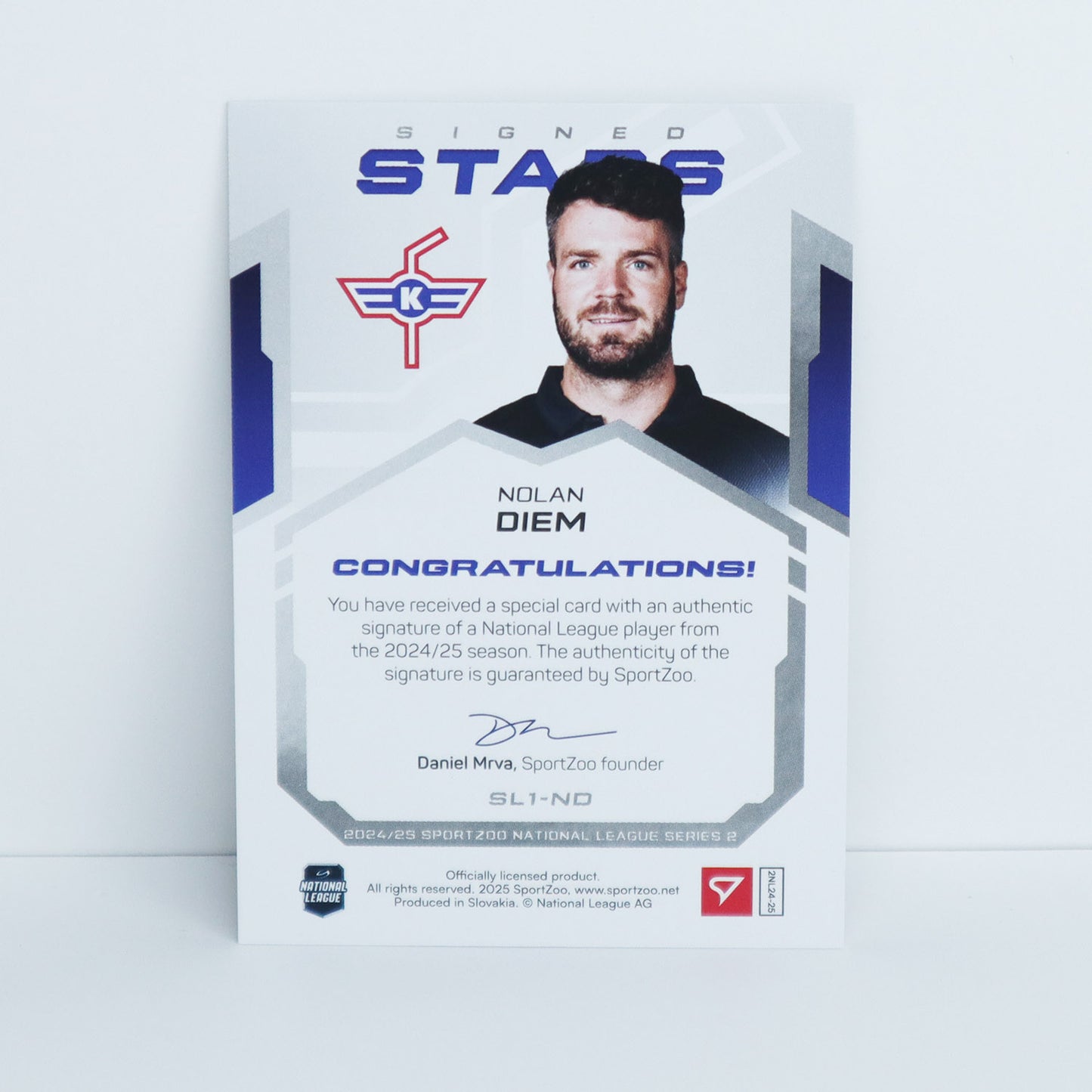 SL1-ND - EHCK - NOLAN DIEM - SIGNED STARS LEVEL 1 - 97/99