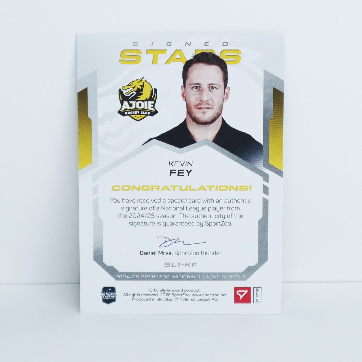 SL1-KF - HCA - KEVIN FEY - SIGNED STARS LEVEL 1 - 24/99