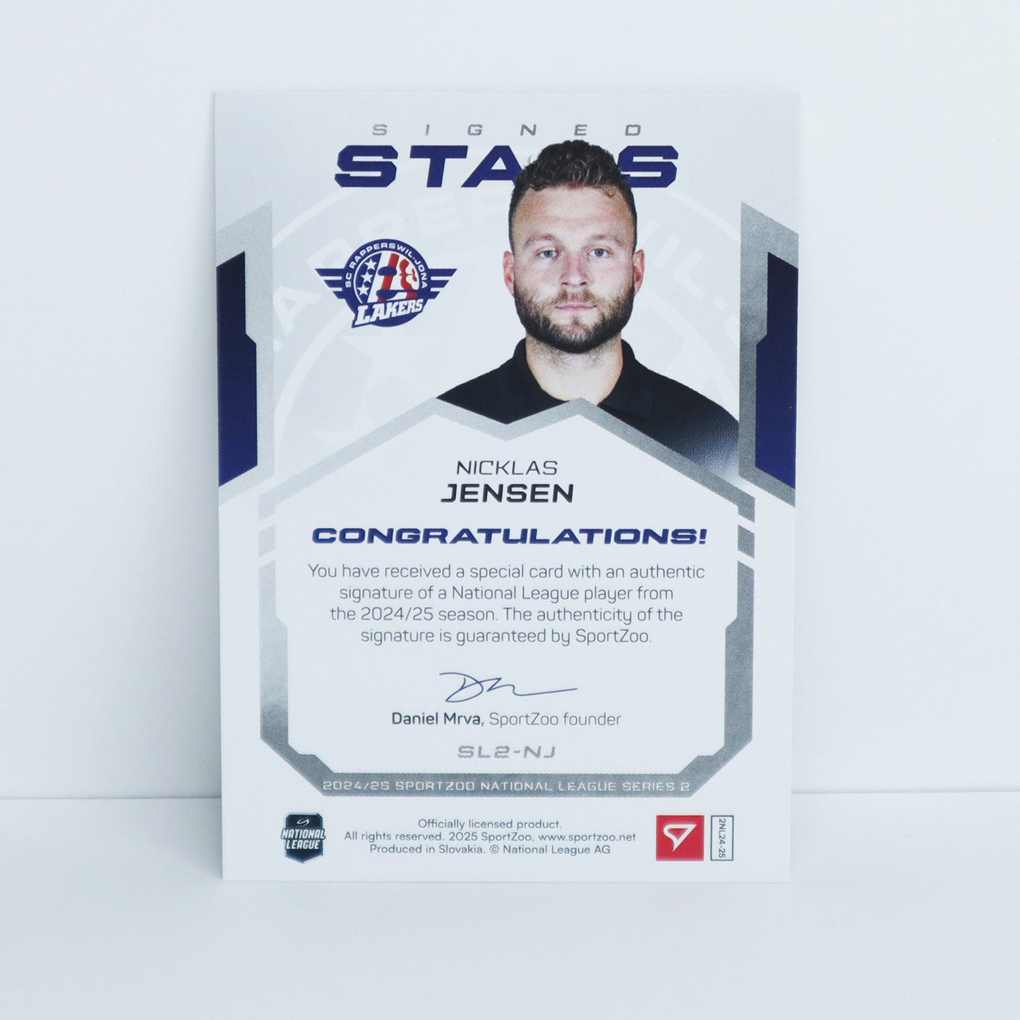 SL2-NJ - SCRJ - NICKLAS JENSEN - SIGNED STARS LEVEL 2 - 26/69