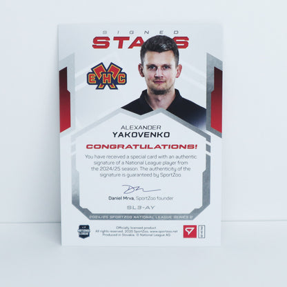 SL3-AY - EHCB - ALEXANDER YAKOVENKO - SIGNED STARS LEVEL 3 - 26/39