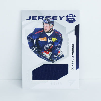 GJ-DZ - HCAP - DOMINIC ZWERGER - GAME JERSEY SILVER - 60/65