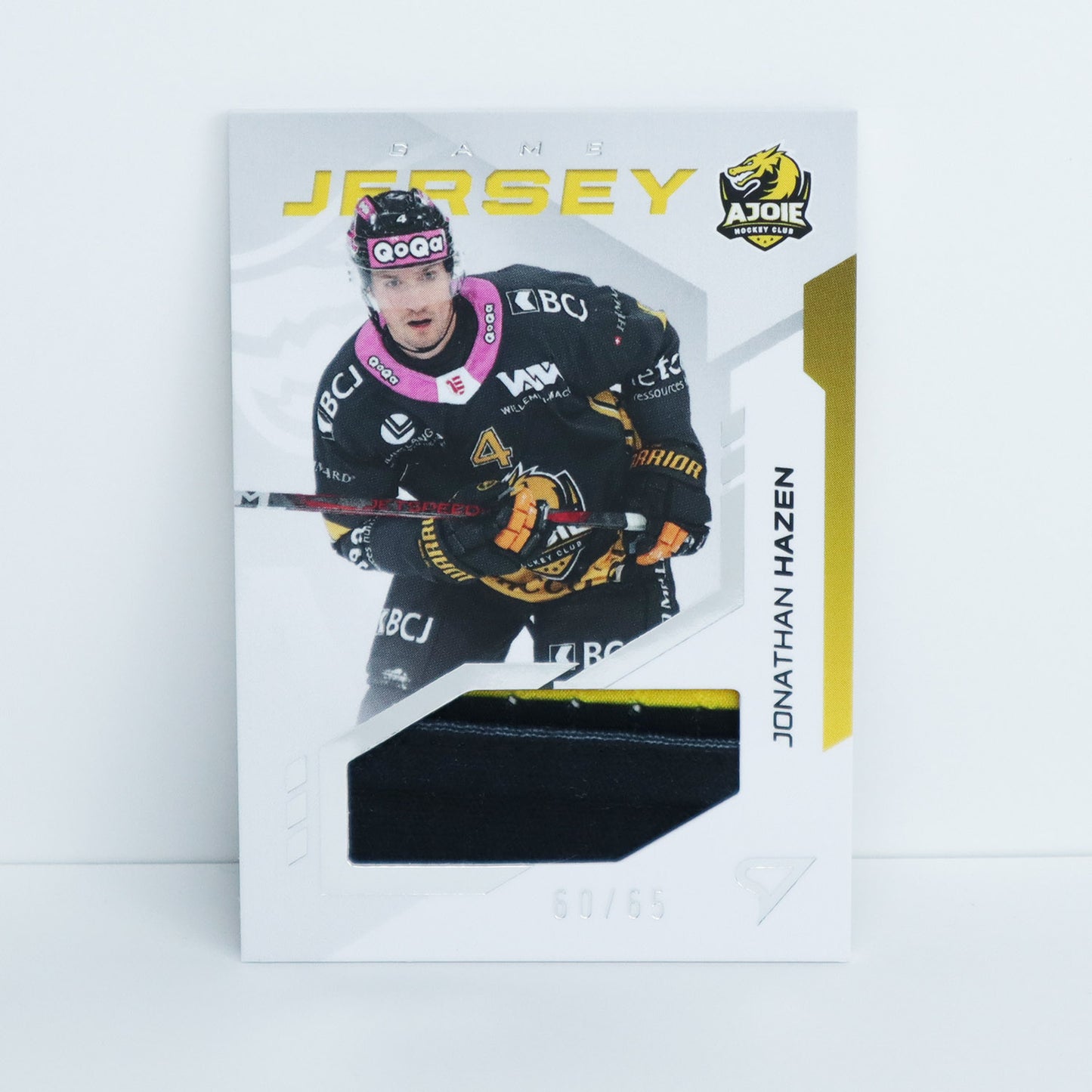 GJ-HA - HCA - JONATHAN HAZEN - GAME JERSEY SILVER - 60/65