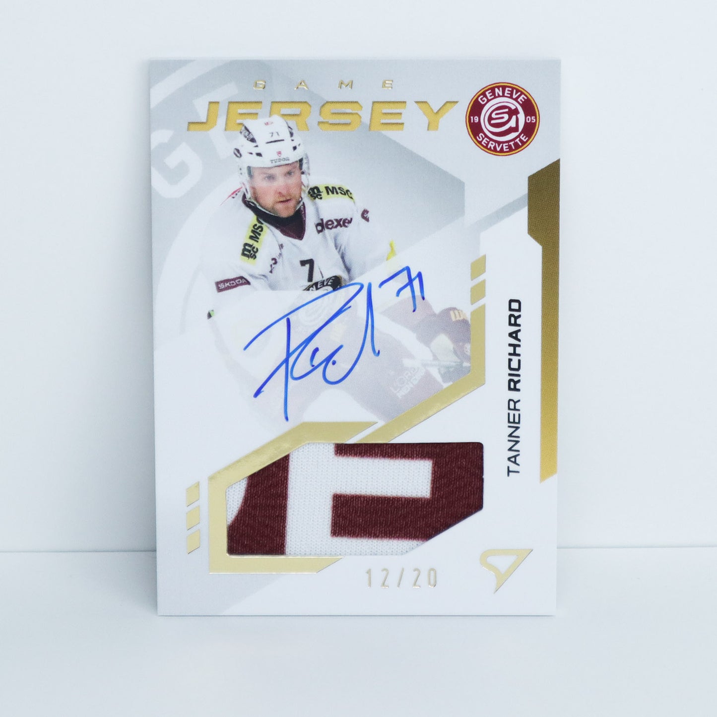 GJS-RI - GSHC - TANNER RICHARD - GAME JERSEY GOLD AUTO - 12/20