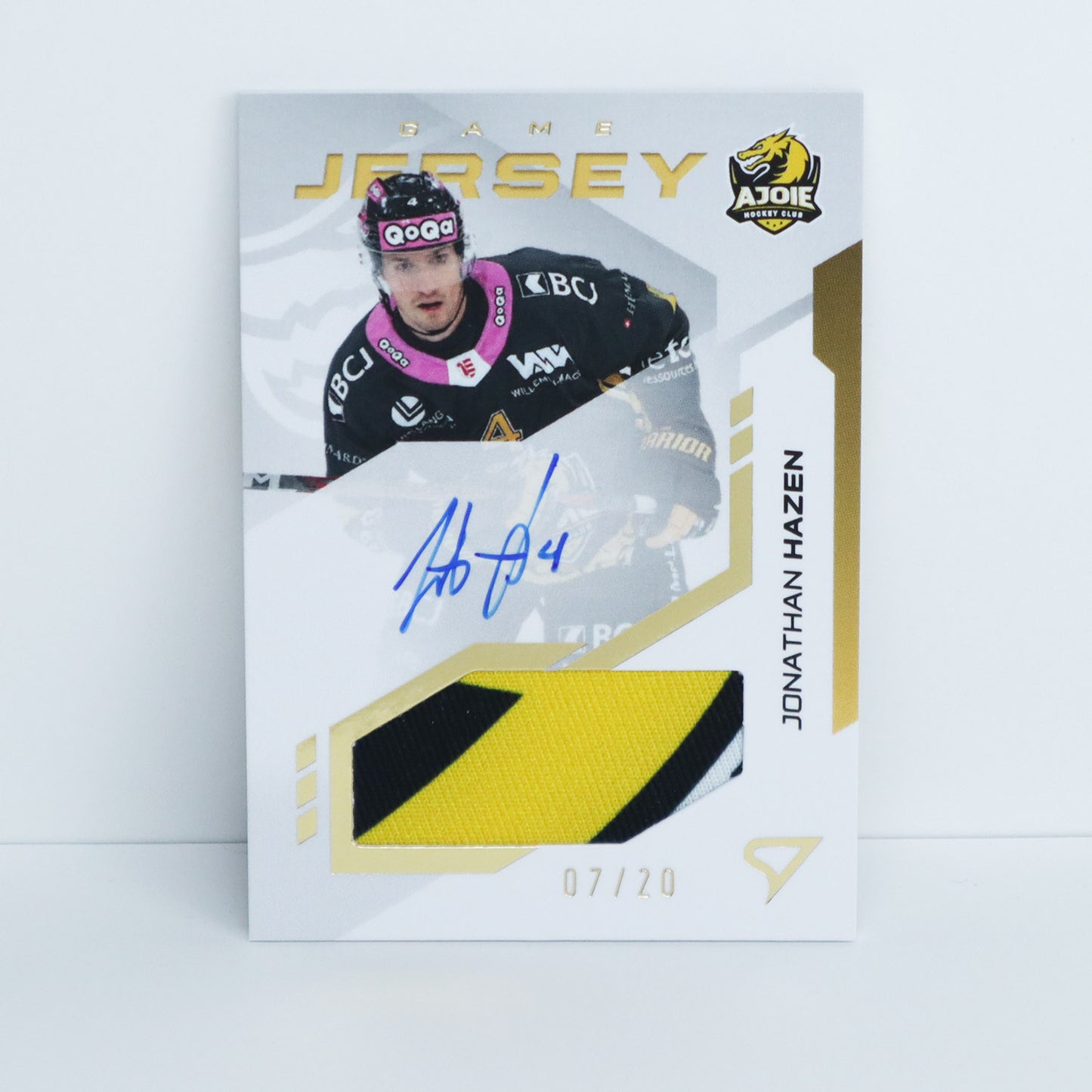 GJS-HA - HCA - JONATHAN HAZEN - GAME JERSEY GOLD AUTO - 07/20