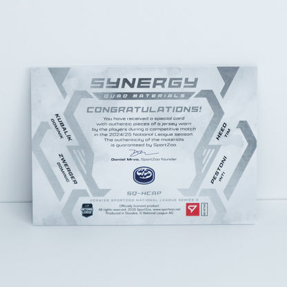 SQ-HCAP - HCAP - KUBALIK, HEED, ZWERGER, PESTONI - SYNERGY QUAD MATERIALS JERSEY - 06/25