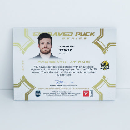 EP-TT - HCA - THOMAS THIRY - ENGRAVED PUCK SERIES AUTO - 04/20