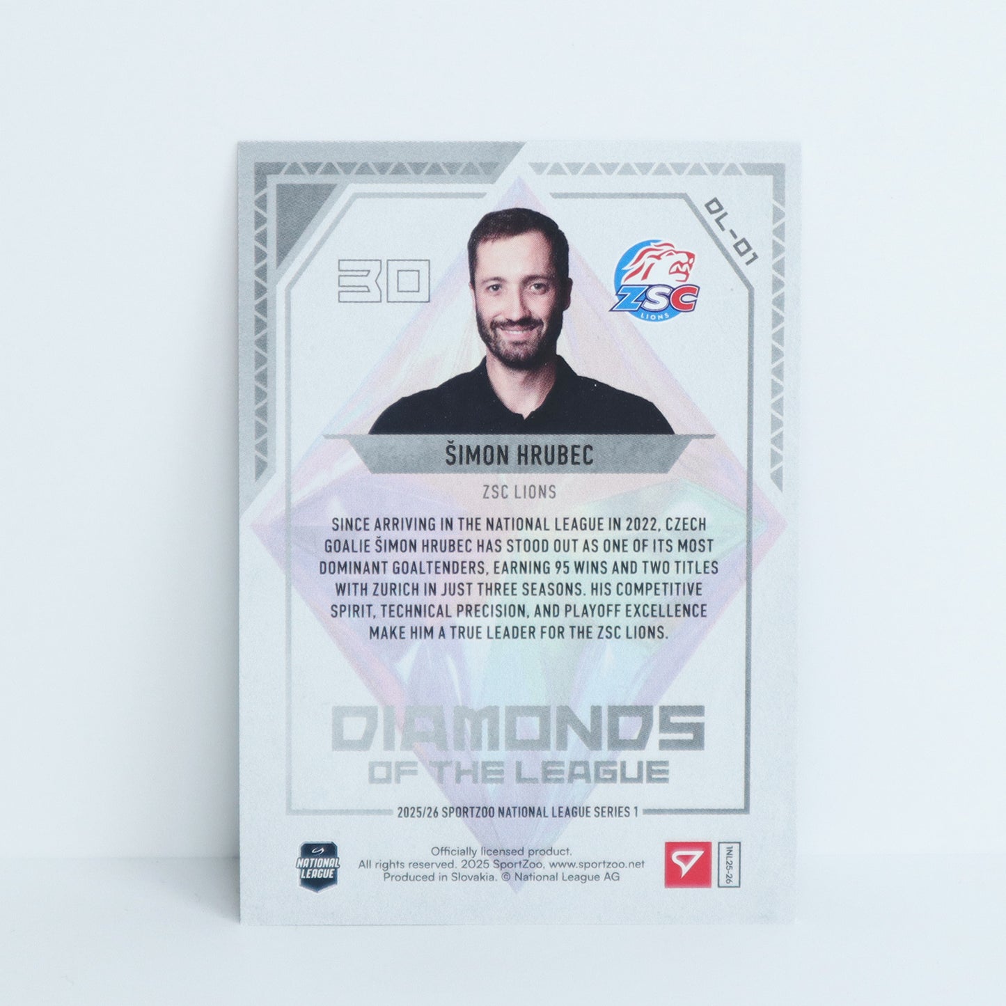 DL-01 - ZSC - SIMON HRUBEC - DIAMONDS OF THE LEAGUE BASE