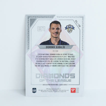 DL-18 - EVZ - DOMINIK KUBALIK - DIAMONDS OF THE LEAGUE BASE