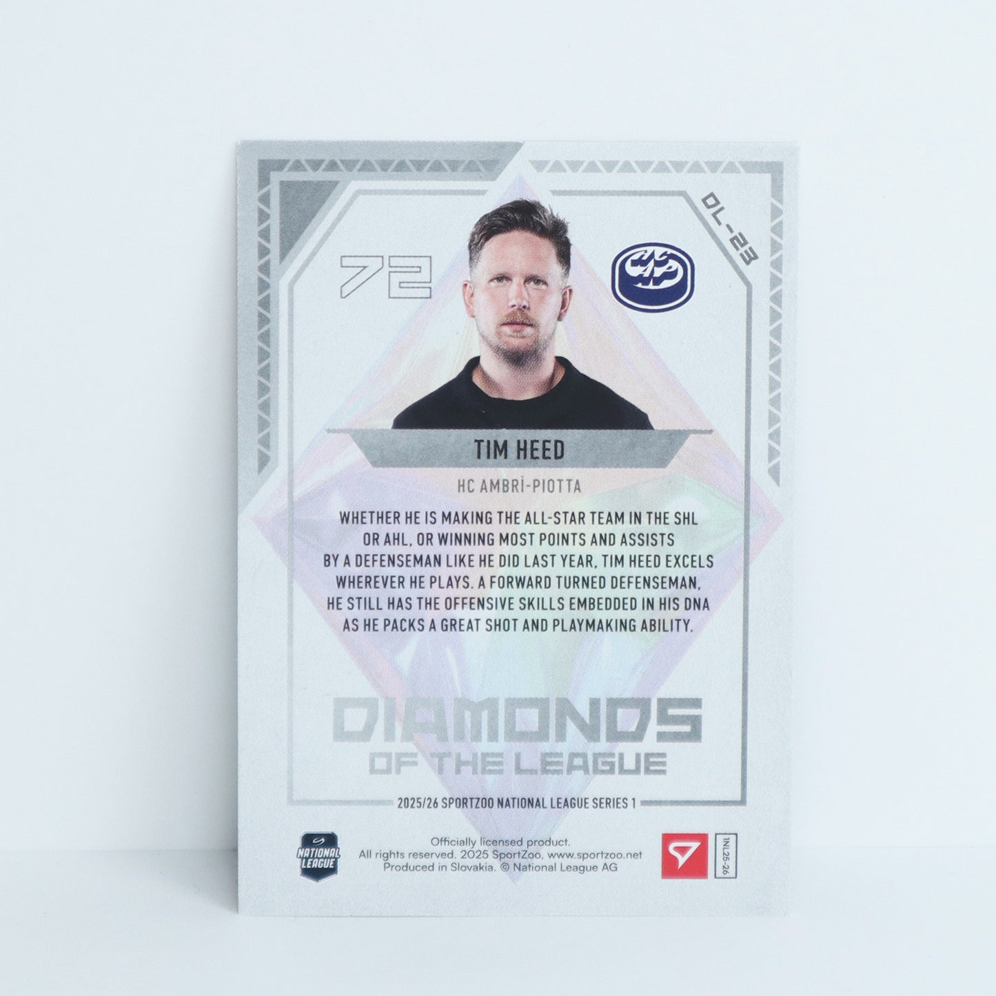 DL-23 - HCAP - TIM HEED - DIAMONDS OF THE LEAGUE BASE
