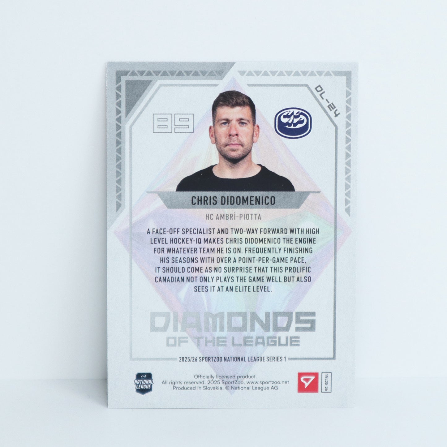 DL-24 - HCAP - CHRIS DIDOMENICO - DIAMONDS OF THE LEAGUE BASE