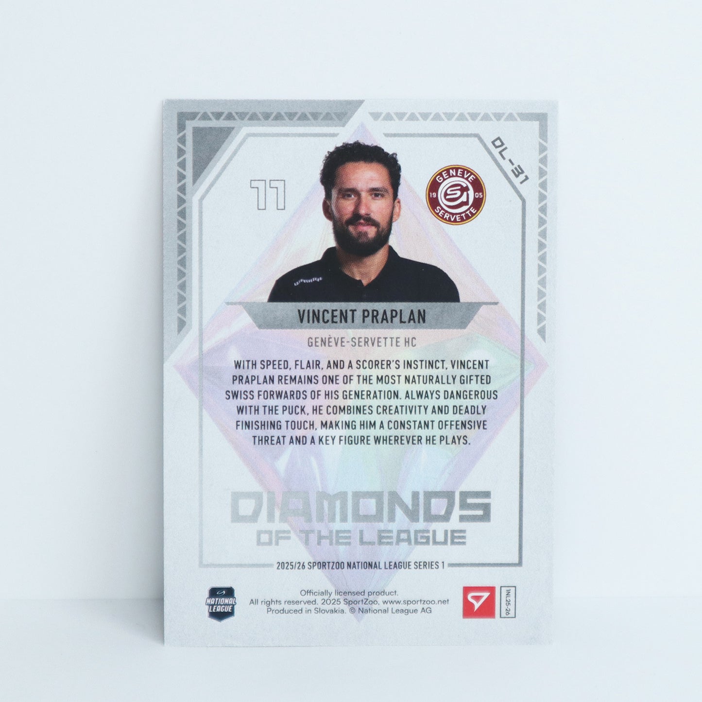 DL-31 - GSHC - VINCENT PRAPLAN - DIAMONDS OF THE LEAGUE BASE