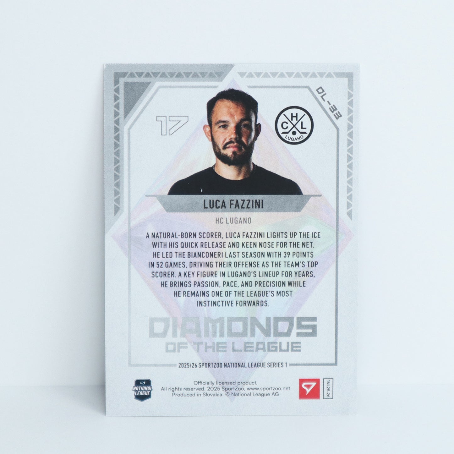 DL-33 - HCL - LUCA FAZZINI - DIAMONDS OF THE LEAGUE BASE
