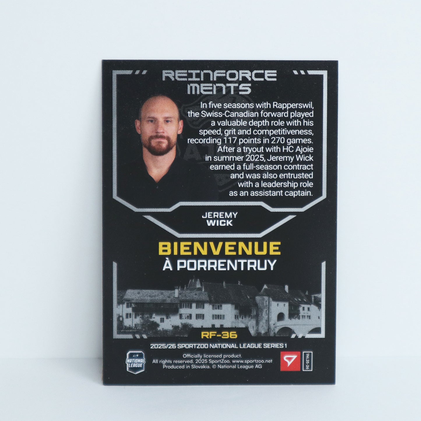 RF-36 - HCA - JEREMY WICK - REINFORCEMENTS BASE