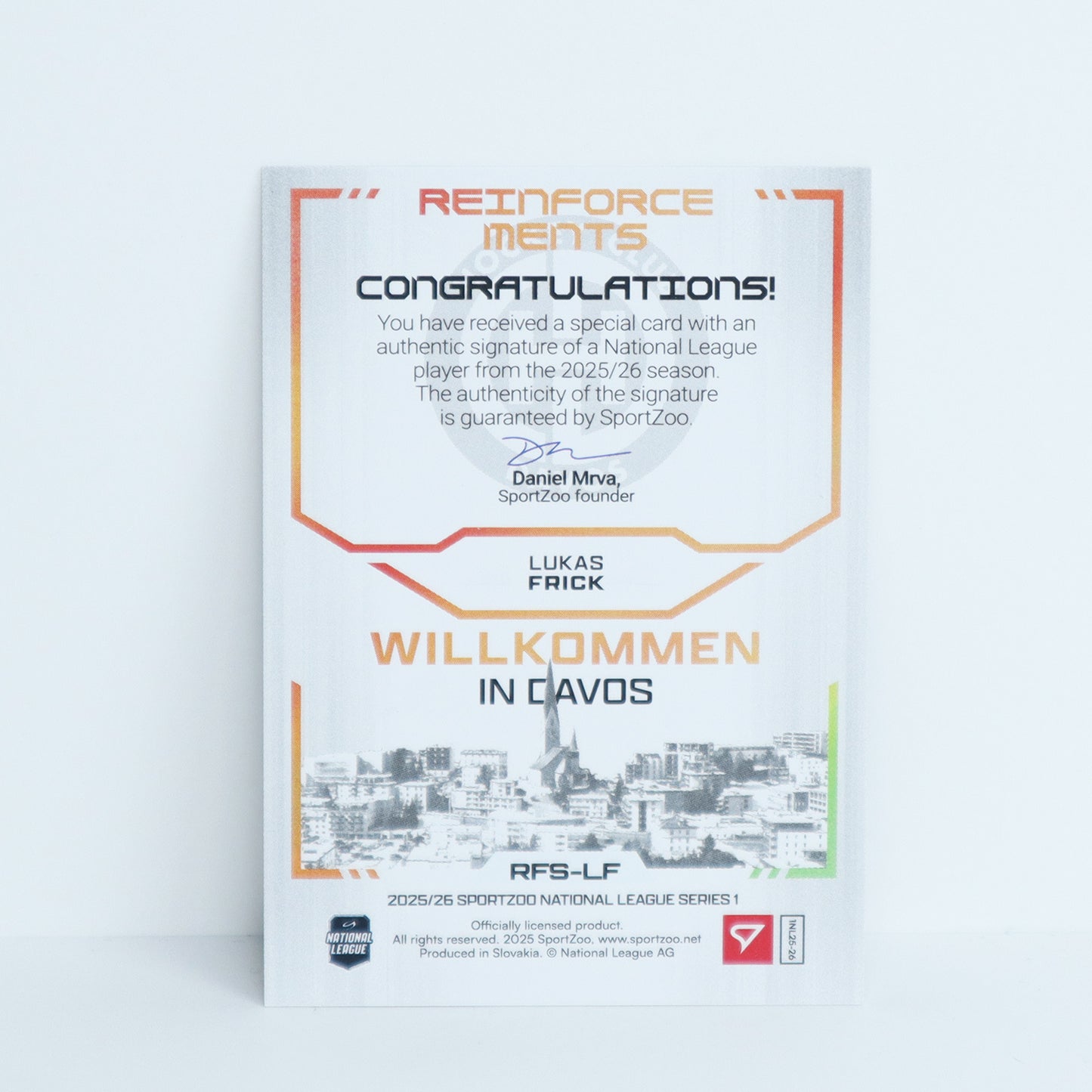 RFS-LF - HCD - LUKAS FRICK - REINFORCEMENTS GOLD AUTO - 44/60