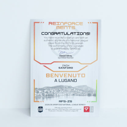 RFS-ZS - HCL - ZACH SANFORD - REINFORCEMENTS GOLD AUTO - 57/60