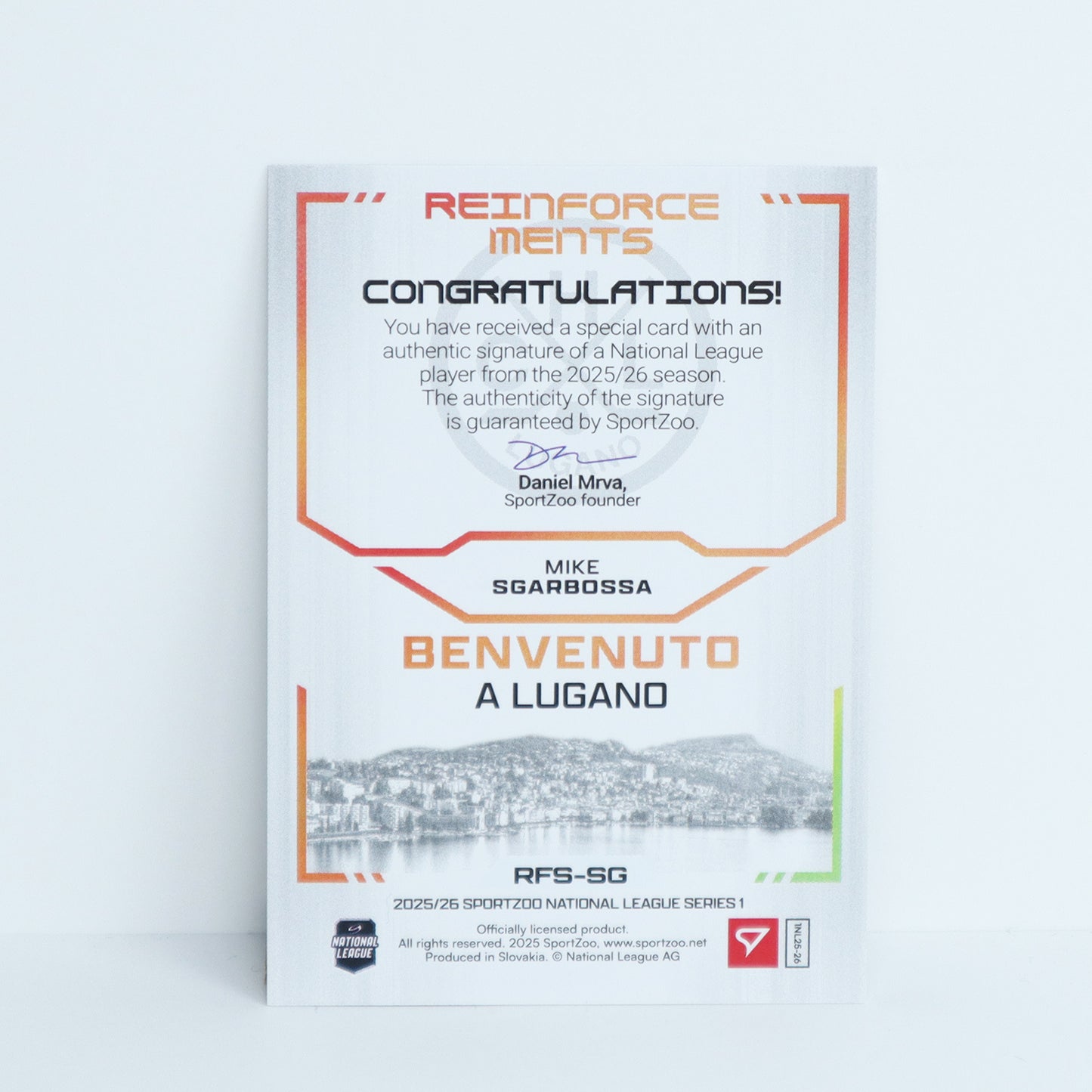 RFS-SG - HCL - MIKE SGARBOSSA - REINFORCEMENTS GOLD AUTO - 17/60