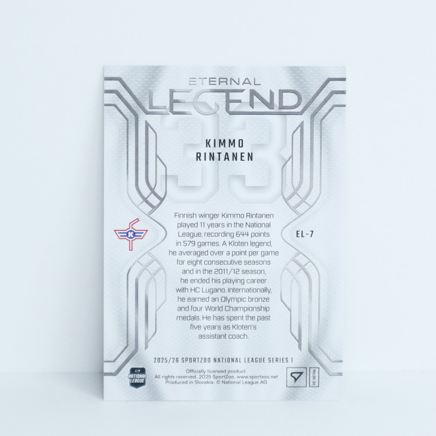 EL-07 - EHCK - KIMMO RINTANEN - ETERNAL LEGENDS BLUE - 33/65