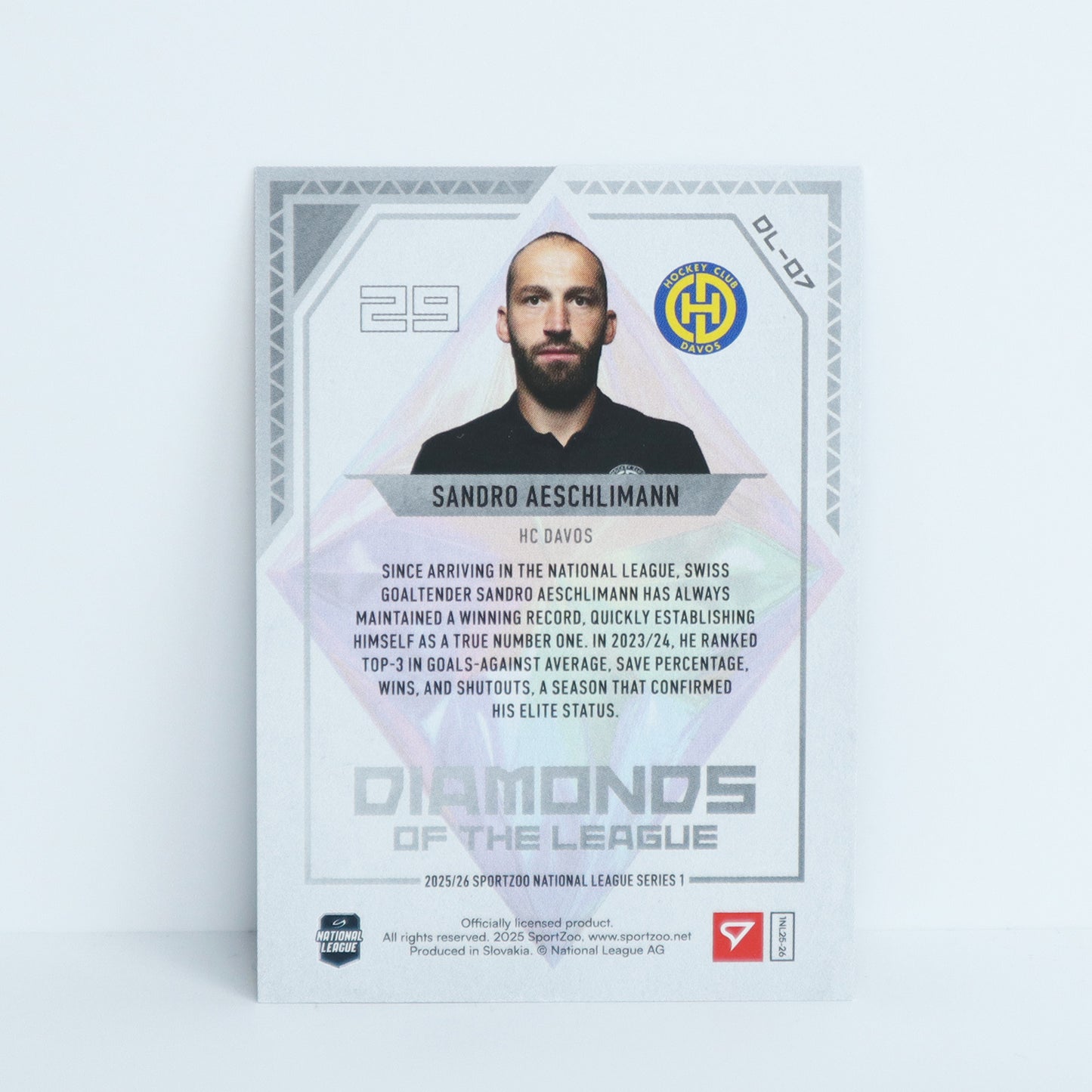 DL-07 - HCD - SANDRO AESCHLIMANN - DIAMONDS OF THE LEAGUE BLUE - 49/99