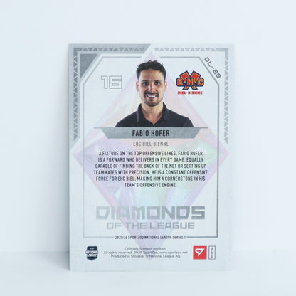 DL-28 - EHCB - FABIO HOFER - DIAMONDS OF THE LEAGUE BLUE - 49/99