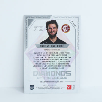 DL-30 - GSHC - MARC-ANTOINE POULIOT - DIAMONDS OF THE LEAGUE BLUE - 93/99